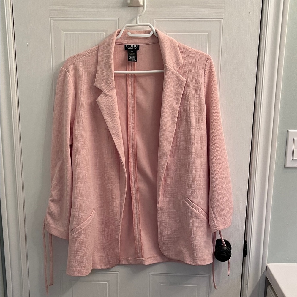 Soho Apparel Light Pink Women's Blazer